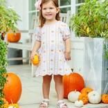 Trotter Street Kids Trotter Street Kids Pumpkin Patch Scalloped Dress