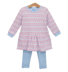 Trotter Street Kids Trotter Street Kids Sweetheart French Terry Tunic Set