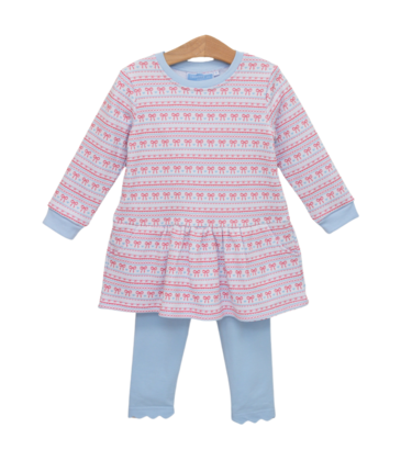 Trotter Street Kids Trotter Street Kids Sweetheart French Terry Tunic Set