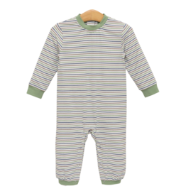 Trotter Street Kids Trotter Street Kids Miller Romper - Pine Cove Stripe