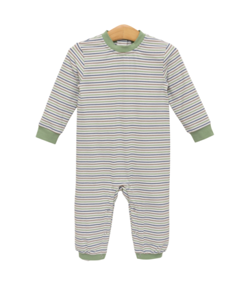 Trotter Street Kids Trotter Street Kids Miller Romper - Pine Cove Stripe