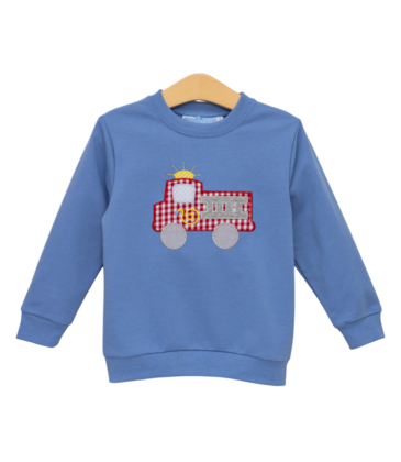 Trotter Street Kids Trotter Street Kids Fire Truck French Terry Pullover