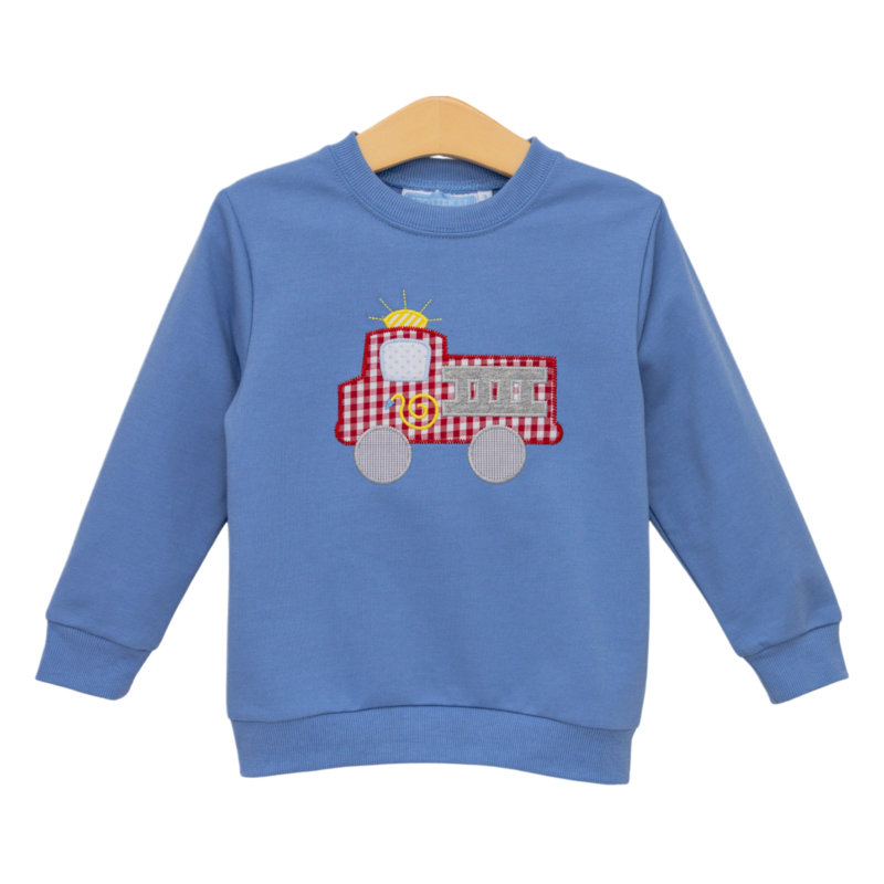 Trotter Street Kids Trotter Street Kids Fire Truck French Terry Pullover
