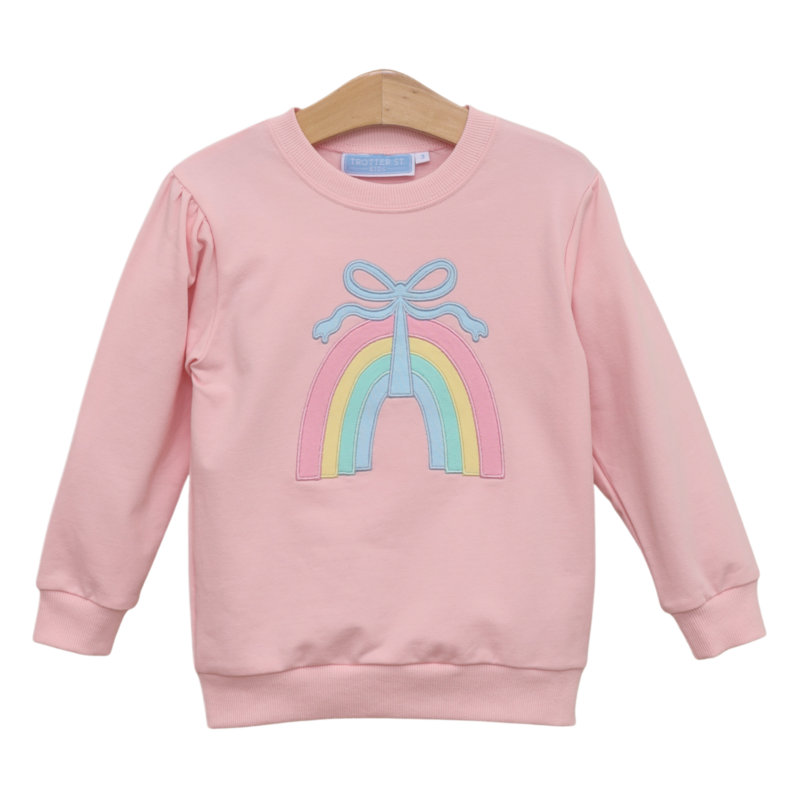 Trotter Street Kids Trotter Street Kids Rainbow French Terry Pullover