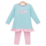 Trotter Street Kids Trotter Street Kids Western Ruffle Pant Set