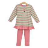 Trotter Street Kids Trotter Street Kids Puppy Ruffle Pant Set