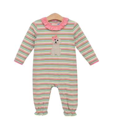 Trotter Street Kids Trotter Street Kids Puppy Ruffle Romper