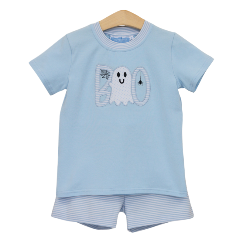 Trotter Street Kids Trotter Street Kids Boo Short Set