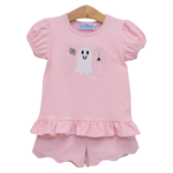 Trotter Street Kids Trotter Street Kids Boo Scalloped Short Set