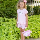 Trotter Street Kids Trotter Street Kids Boo Scalloped Short Set