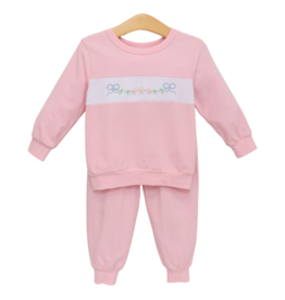 Trotter Street Kids Trotter Street Kids Flower Jogger Set