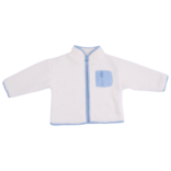 Angel Dear Angel Dear Sherpa Jacket - Cream/Blue
