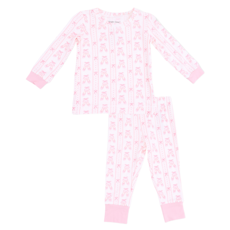 Angel Dear Angel Dear Loungewear Set - Ballet Shoes Ribbon Stripe