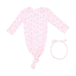 Angel Dear Angel Dear Knotted Gown & Headband - Ballet Shoes Ribbon Stripe
