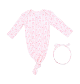 Angel Dear Angel Dear Knotted Gown & Headband - Ballet Shoes Ribbon Stripe