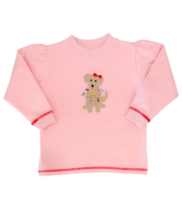 Luigi Luigi Dog w/ Christmas Lights Sweatshirt