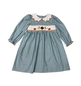 Whimsy Bay Whimsy Bay Thankful Turkey Scalloped Dress