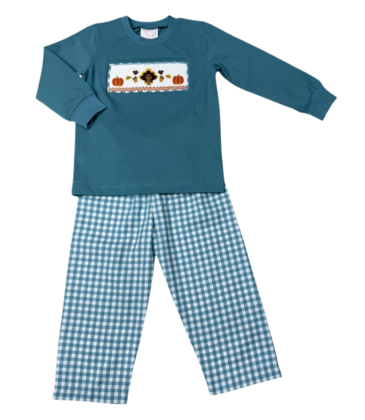 Whimsy Bay Whimsy Bay Thankful Turkey Pant Set