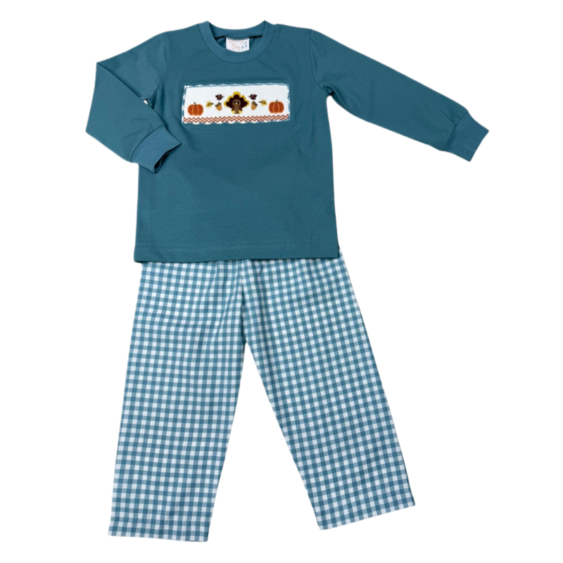 Whimsy Bay Whimsy Bay Thankful Turkey Pant Set