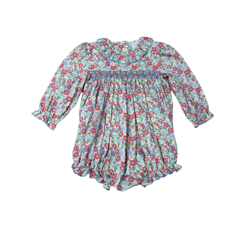 Whimsy Bay Whimsy Bay Betty's Bouquet Ruffle Smocked Bubble
