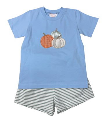 Whimsy Bay Whimsy Bay Peter's Pumpkin Short Set