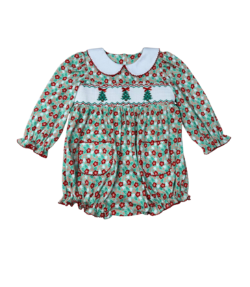 Whimsy Bay Whimsy Bay Christmas Tree Trio Smocked Bubble
