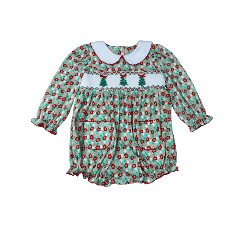 Whimsy Bay Whimsy Bay Christmas Tree Trio Smocked Bubble