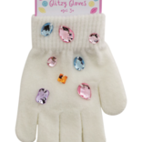 Mud Pie Mud Pie White Glitzy Gloves