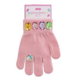 Mud Pie Mud Pie Pink Glitzy Gloves