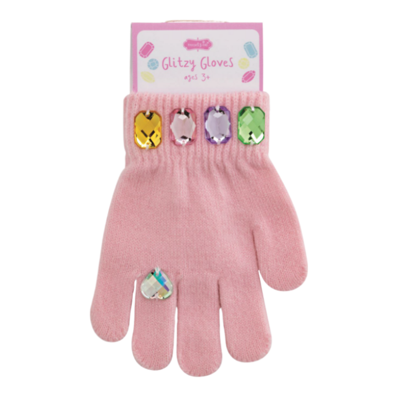Mud Pie Mud Pie Pink Glitzy Gloves