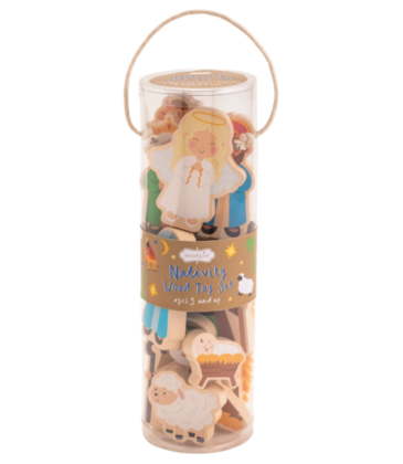 Mud Pie Mud Pie Nativity Wood Toy Set