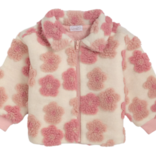 Mud Pie Mud Pie Flower Sherpa Jacket