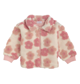 Mud Pie Mud Pie Flower Sherpa Jacket
