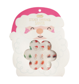 Mud Pie Mud Pie Santa Stick-On Earring Set
