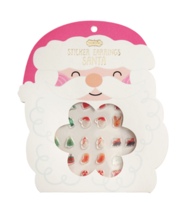 Mud Pie Mud Pie Santa Stick-On Earring Set