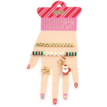Mud Pie Mud Pie Merry Bracelet & Ring Set