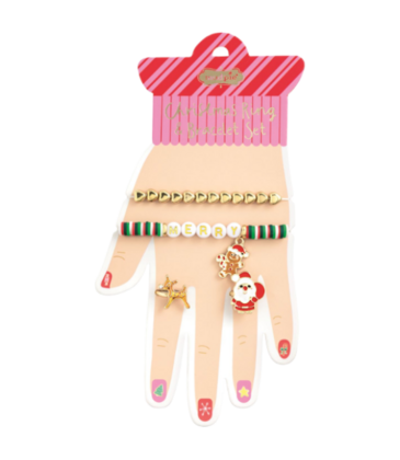 Mud Pie Mud Pie Merry Bracelet & Ring Set