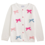 Mud Pie Mud Pie Rainbow Bow Cardigan