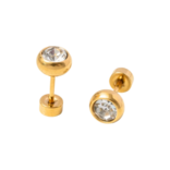 Pip Pop Post Pip Pop Post Round Diamond Stud Earrings