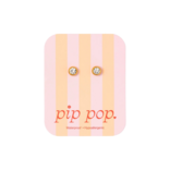 Pip Pop Post Pip Pop Post Round Diamond Stud Earrings
