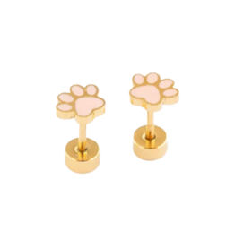 Pip Pop Post Pip Pop Post Paw Print Stud Earrings