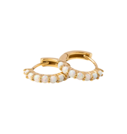 Pip Pop Post Pip Pop Post Opal Hoop Earrings