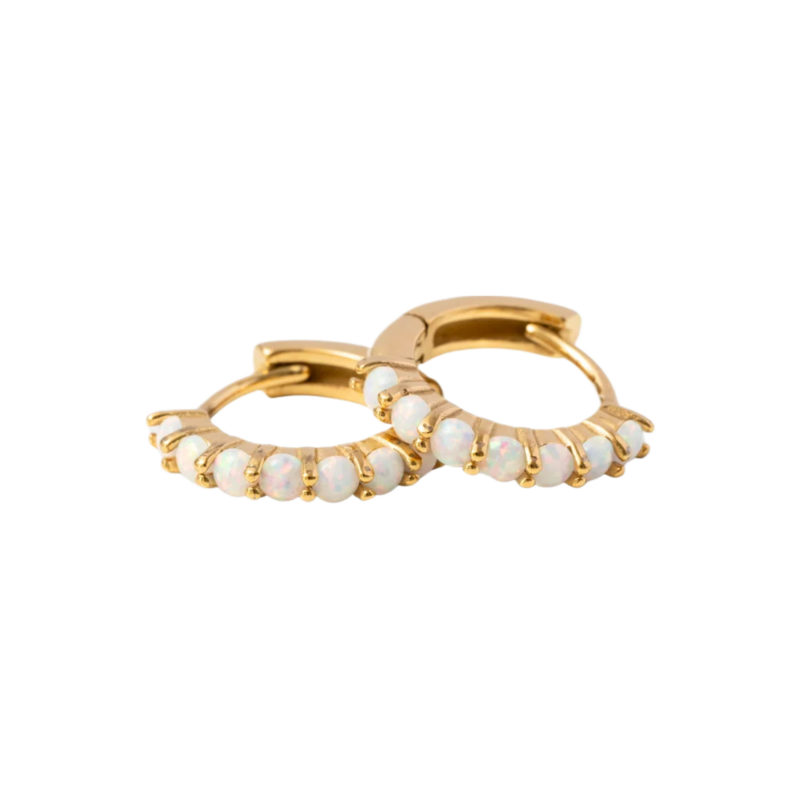 Pip Pop Post Pip Pop Post Opal Hoop Earrings