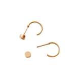 Pip Pop Post Pip Pop Post Gold Huggie Stud Earrings