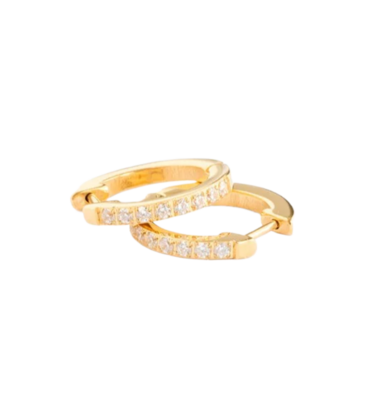 Pip Pop Post Pip Pop Post Gold Gem Hoop Earrings