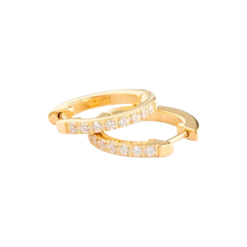 Pip Pop Post Pip Pop Post Gold Gem Hoop Earrings