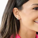 Pip Pop Post Pip Pop Post Turquoise Enamel Hoop Earrings