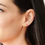 Pip Pop Post Pip Pop Post Pink Enamel Heart Stud Earrings
