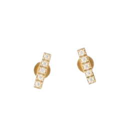 Pip Pop Post Pip Pop Post Diamond Bar Stud Earrings