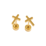 Pip Pop Post Pip Pop Post Cross Stud Earrings